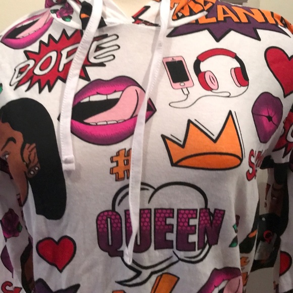 On Fire multi print hoodie - Picture 2 of 6